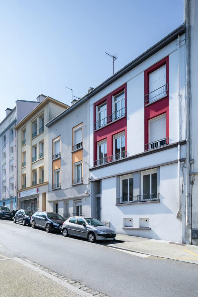 Renovation dun immeuble Rue du Rempart Brest 1 - Logements collectifs - Quimper Brest
